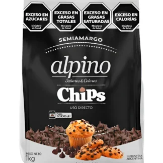 Chips de chocolate Semi-Amargo Alpino x1kg