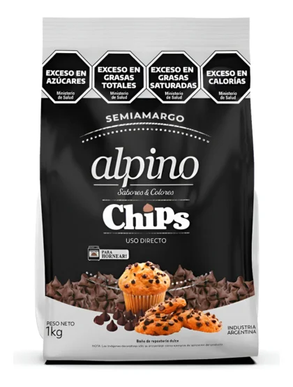 Chips de chocolate Semi-Amargo Alpino x1kg