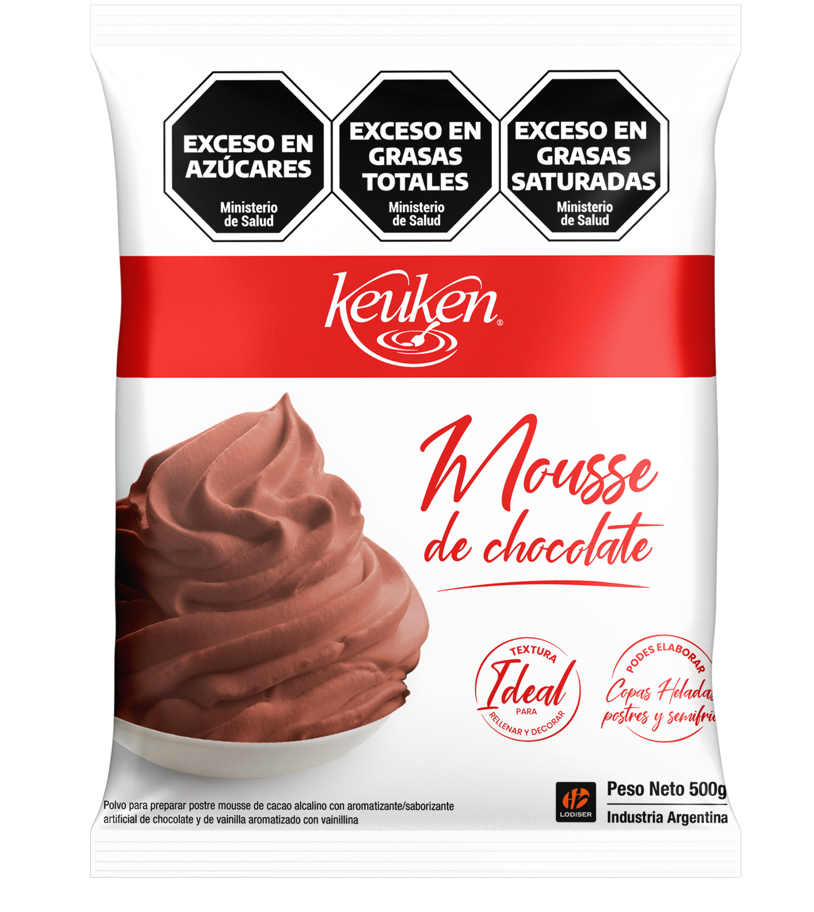 Mousse de chocolate en polvo Keuken x 500gr