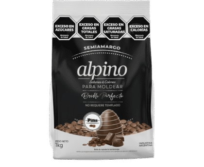 Chocolate Alpino Moldeo En Pins Semi-Amargo x1kg