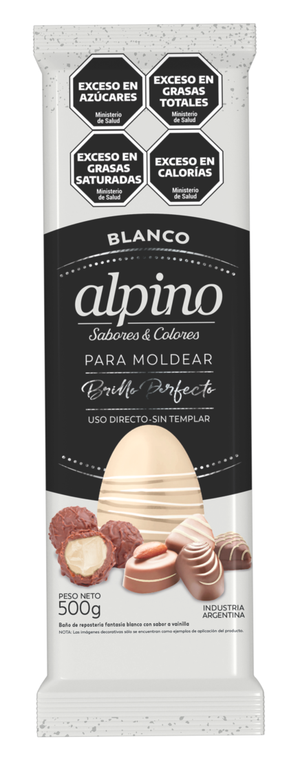 Chocolate Alpino tableta Chocolate Blanco 500gr