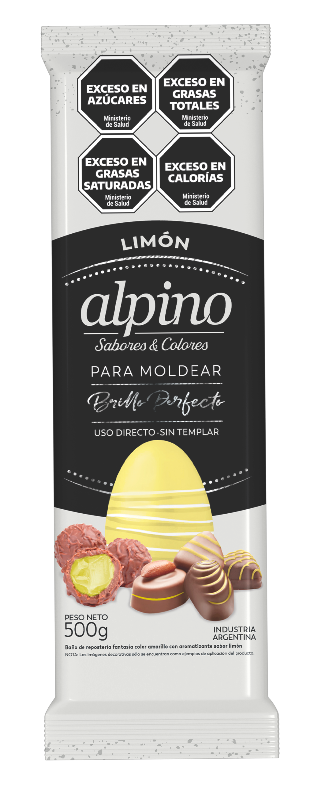 Chocolate Alpino sabor Limón tableta