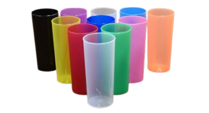 Vaso trago largo flexible color x10