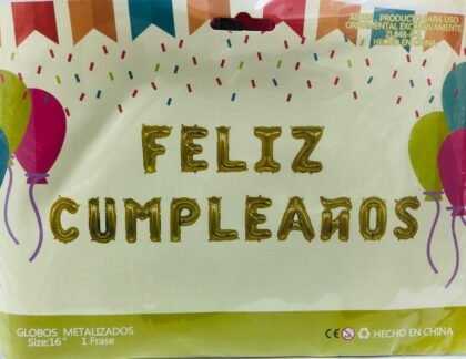 Globo frase Feliz Cumpleaños