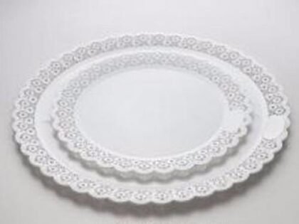Bandeja plastica redonda x1