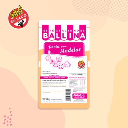 Pasta para modelar ballina x500gr