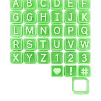 Cortante marcador plastico 3d set abecedario x1