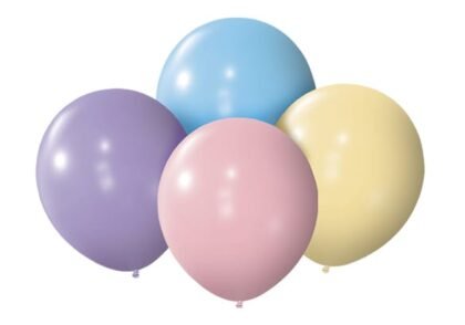 Globo pastel 9" x25 multicolor