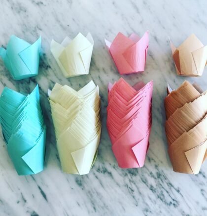 Tulipas de papel x50