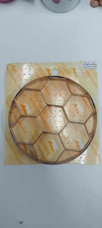 Cortante cairo pelota de futbol grande 16,5cm x1