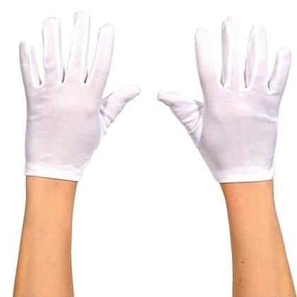 Guantes blancos x2