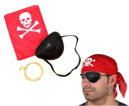 Set pirata(parche+aro+pañuelo)