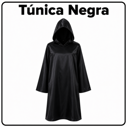 Tunica Negra con capucha x1