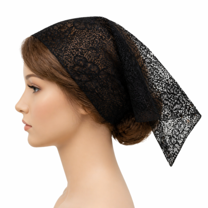 Mantilla dama antigua Negra x1