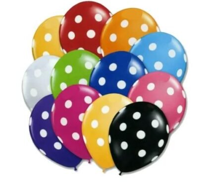 Globo a lunares x12