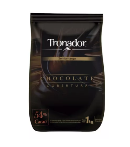 Chocolate cobertura Tronador x1kg