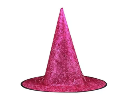 Gorro bruja c/brillo x1