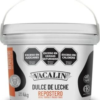 Dulce de leche Vacalin x4kg