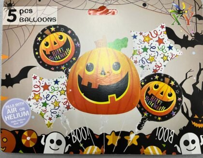 Bouquet globo calabaza halloween x5