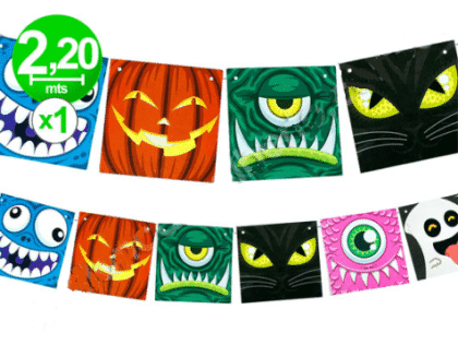 Banderin halloween monstruitos