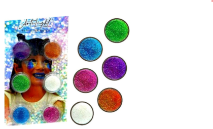 Maquillaje artistico con brillo/glitter artelight x1