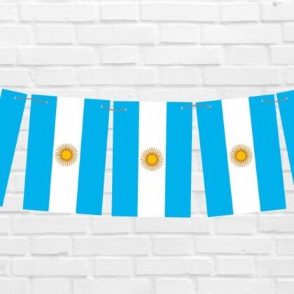 Banderin bandera Argentina 2,40mts x1