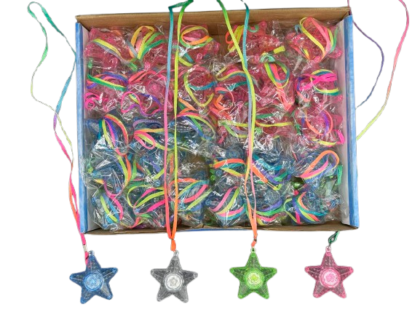 Collar led luminoso estrellla x1