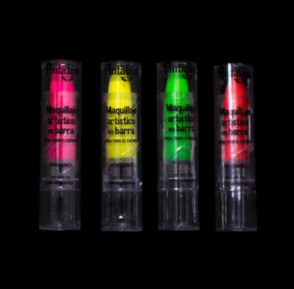 Labial maquillaje fluo x1