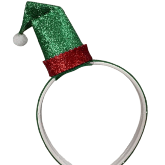 Vincha gorrito duende navideña  goma eva x1