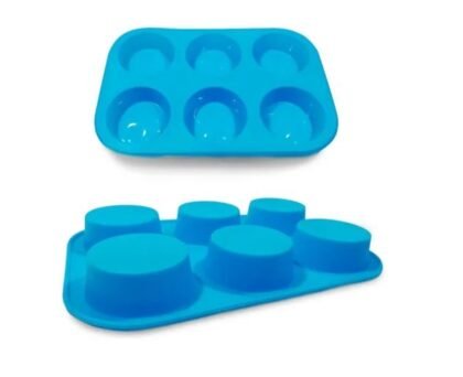 Molde de silicona cupcakes x6