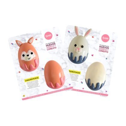 Molde parpen Set Huevos Zorrito y Conejito pascuas