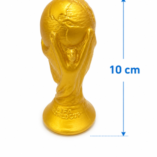 Adorno Copa del mundo plastica mini 10cm