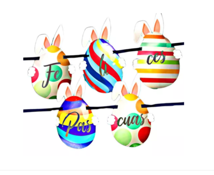 Banderin huevo de pascuas