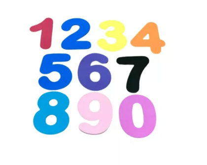 Numeros goma eva x30
