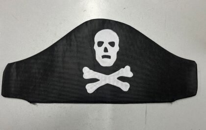 Gorro pirata de tela jersey x1
