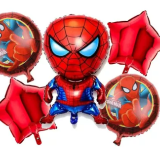 Bouquet globos Spiderman x5