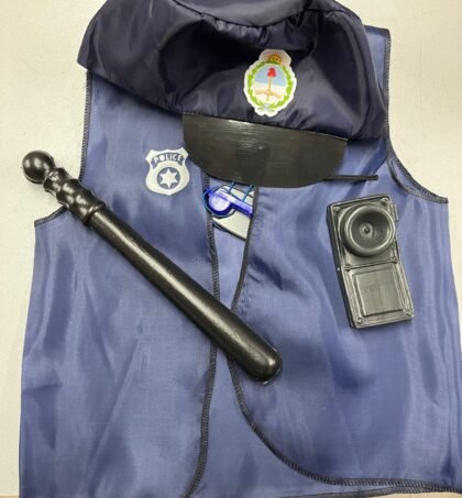 Set disfraz chaleco Policia