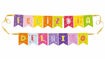 Banderin Feliz dia del niño