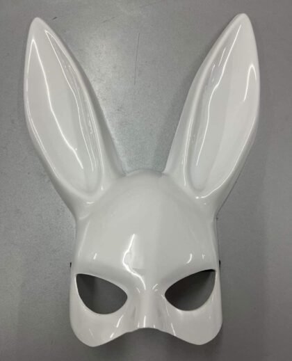 Careta rigida conejita play boy blanca x1