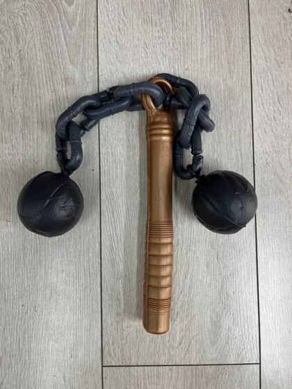 Mazo con cadenas y bolas plastica