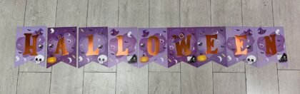 Banderin Halloween gigante Violeta