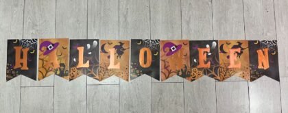 Banderin Halloween gigante tela araña