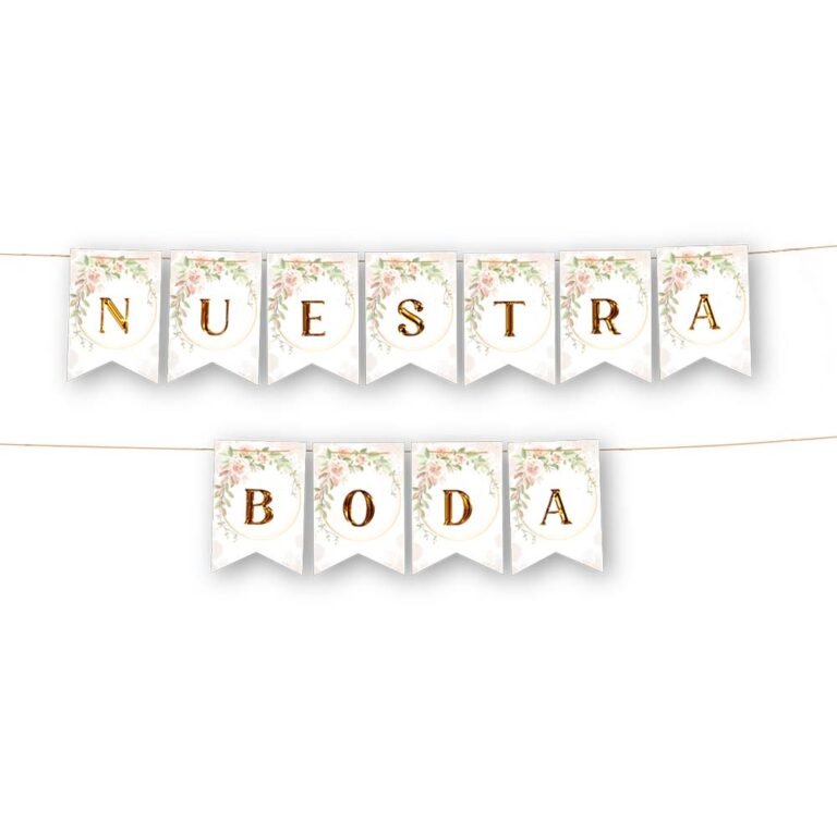 Banderín Plateado Brillante 'Bodas De Plata' 25 Aniversario - Decoración Fiesta, 3.7 Metros