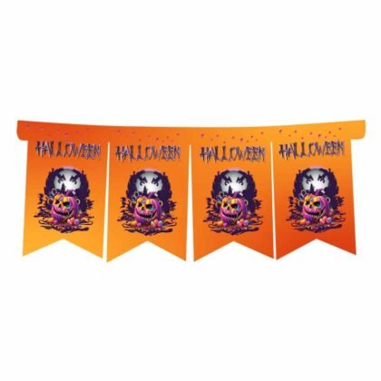 Banderin Calazaba Halloween fondo naranja