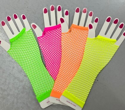 Guantes Fluo de Red Largos x2