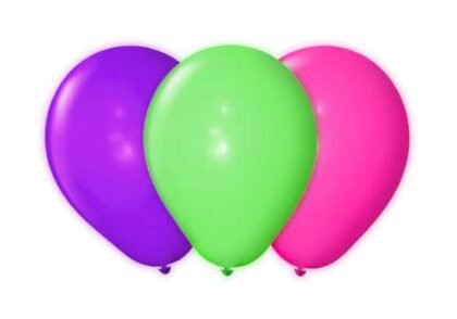 Globo Fluo multicolor 9" x25