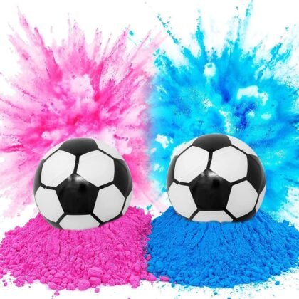 Pelota revelacion de genero con polvo rosa/celeste x1
