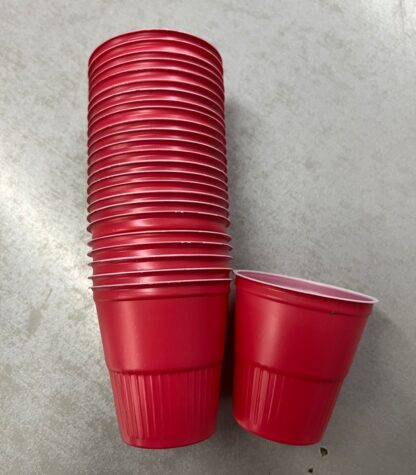 Vaso shot americano rojo x25