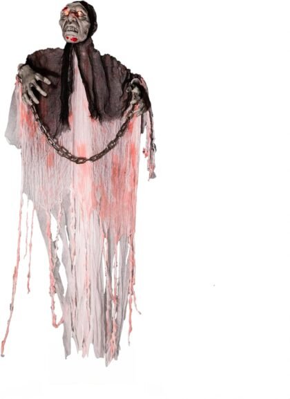 Animatronico Fantasma encadenado movimiento/luz y sonido x1