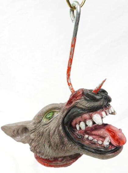 Colgante Cabeza de Lobo Sangriento x1